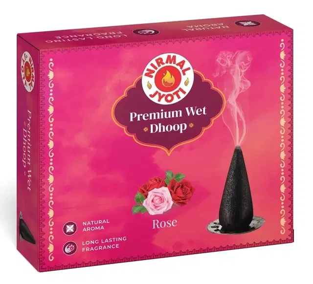 Nirmal Jyoti Rose Wet Dhoop 36 g