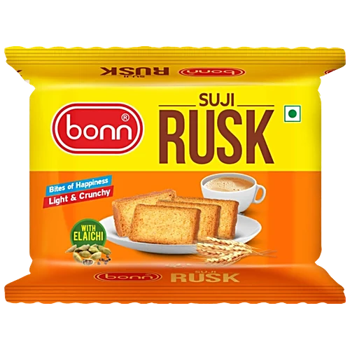 5 mins Bonn Premium Suji Rusk - With Elachi, 66 g