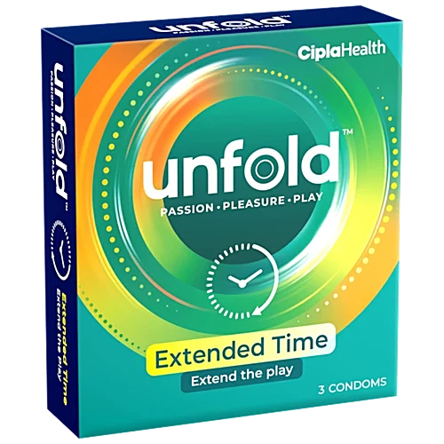 Unfold Extended Time Condoms, 3 pcs