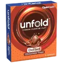 Unfold Chocolate Treat Dotted Condoms, 3 pcs