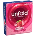 Unfold Strawberry Burst Dotted Condoms, 3 pcs