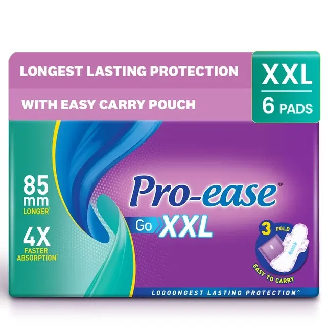 Pro-Ease Go Sanitary Pad XXL 6 Pcs