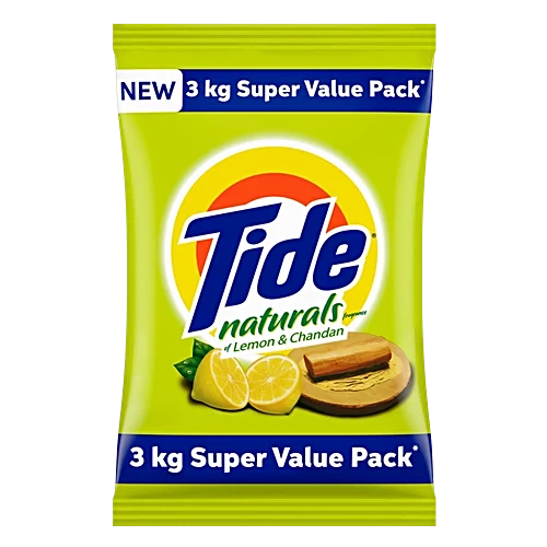 Tide Naturals Lemon & Chandan Detergent Washing Powder, 3 kg