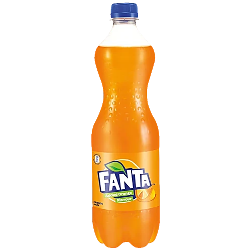 Fanta Added Orange Flavour Soft Drink, 750 ml