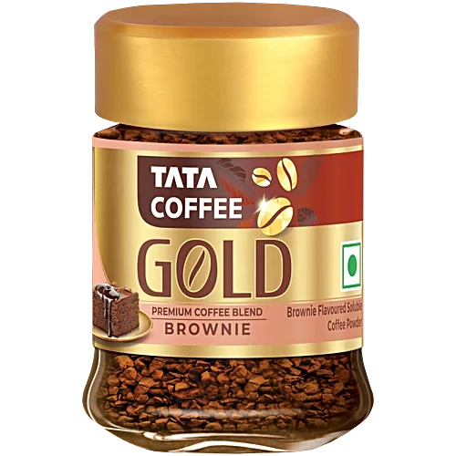 Tata Coffee Gold Brownie Flavoured Premium Coffee Blend Powder, 25 g