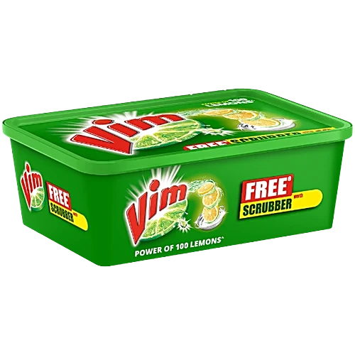 Vim Lemon Dishwash Bar, 480 g (Get Free Scrubber)