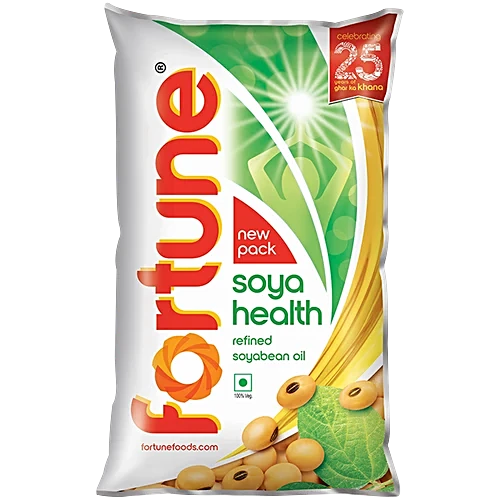 Fortune Soya Health Refined Soyabean Oil 750 g (Pouch)