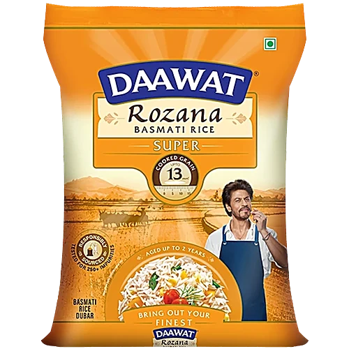 Daawat Rozana Super Basmati Rice, 5 kg