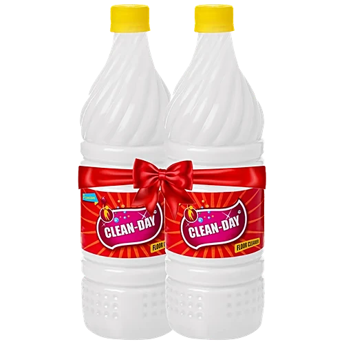 Clean Day Floor Cleaner/White Phenyl - Fresh Fragrance, Removes Tough Stains & Dirt, 1 L (Buy 1 Get 1 Free)