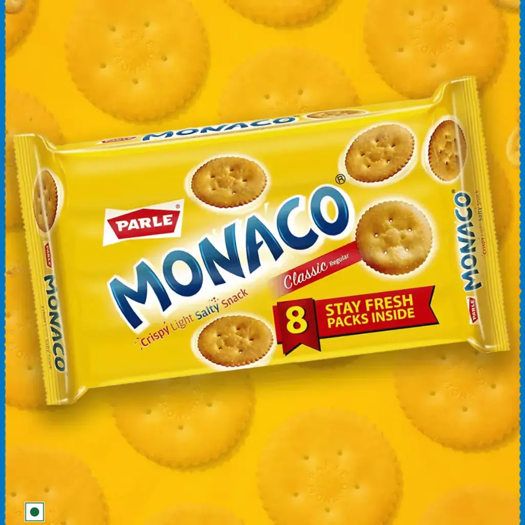 Parle Monaco Classic Regular Salted Biscuits, 371.2 g